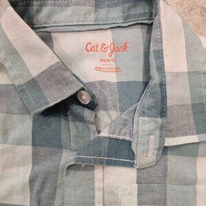 Kids Cat & Jack long sleeve button down 4/5